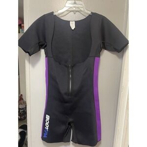 Body Spa Neoprene Sauna Suit For Weight Loss Women's XL 1/4 Zip Open Chest